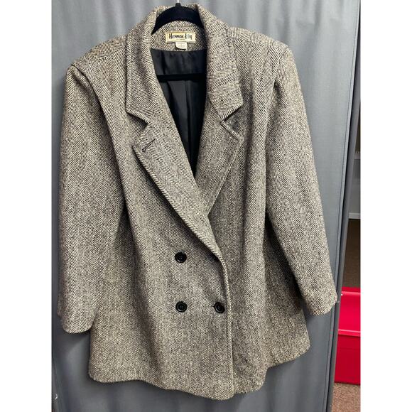 Herman Kay woman wool coat size 16w (b43) - Picture 8 of 13